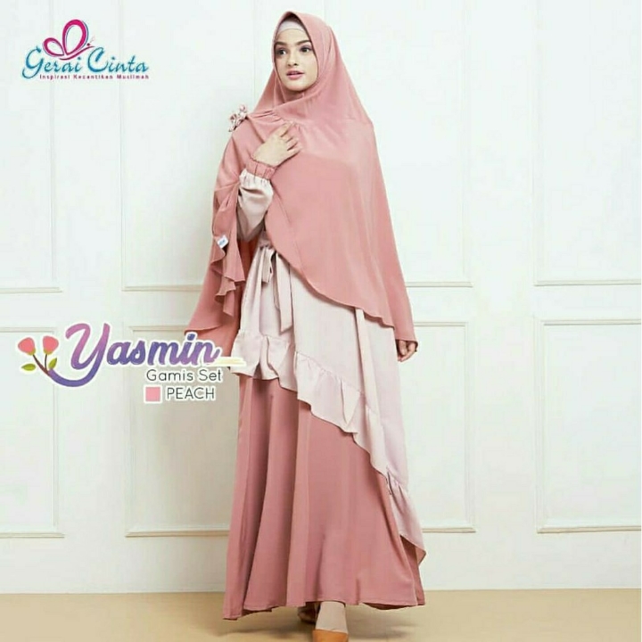 Yasmin Syari Baju Gamis Set Khimar