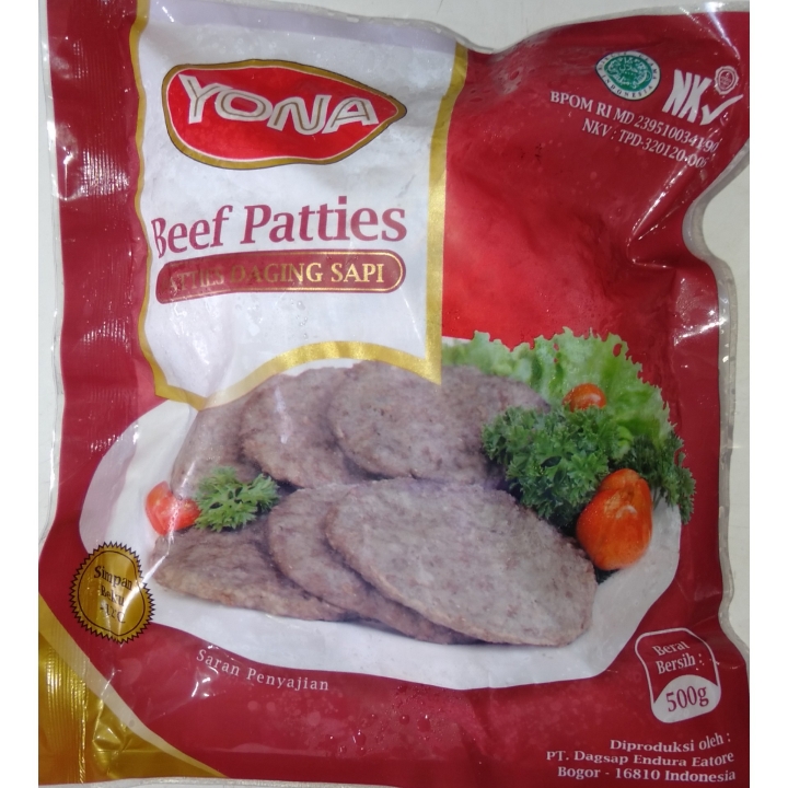 Yona Beef Patties 500g