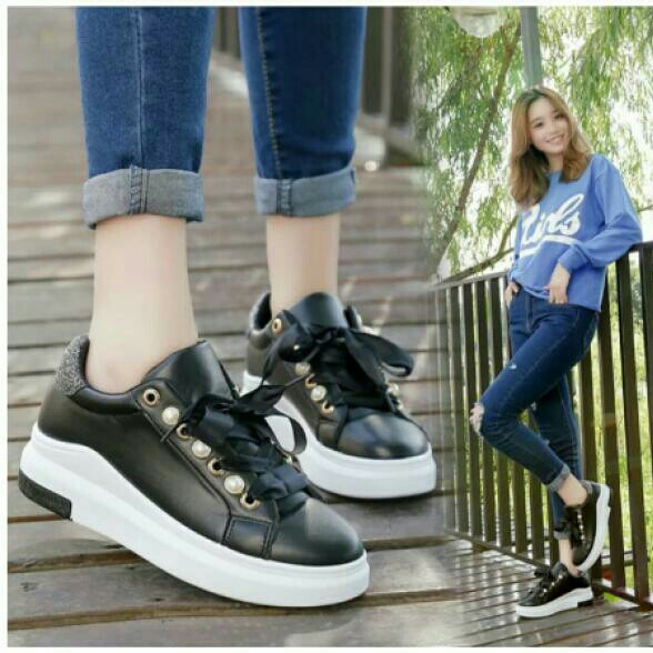 Ys 205 Sneaker Tali Hitam