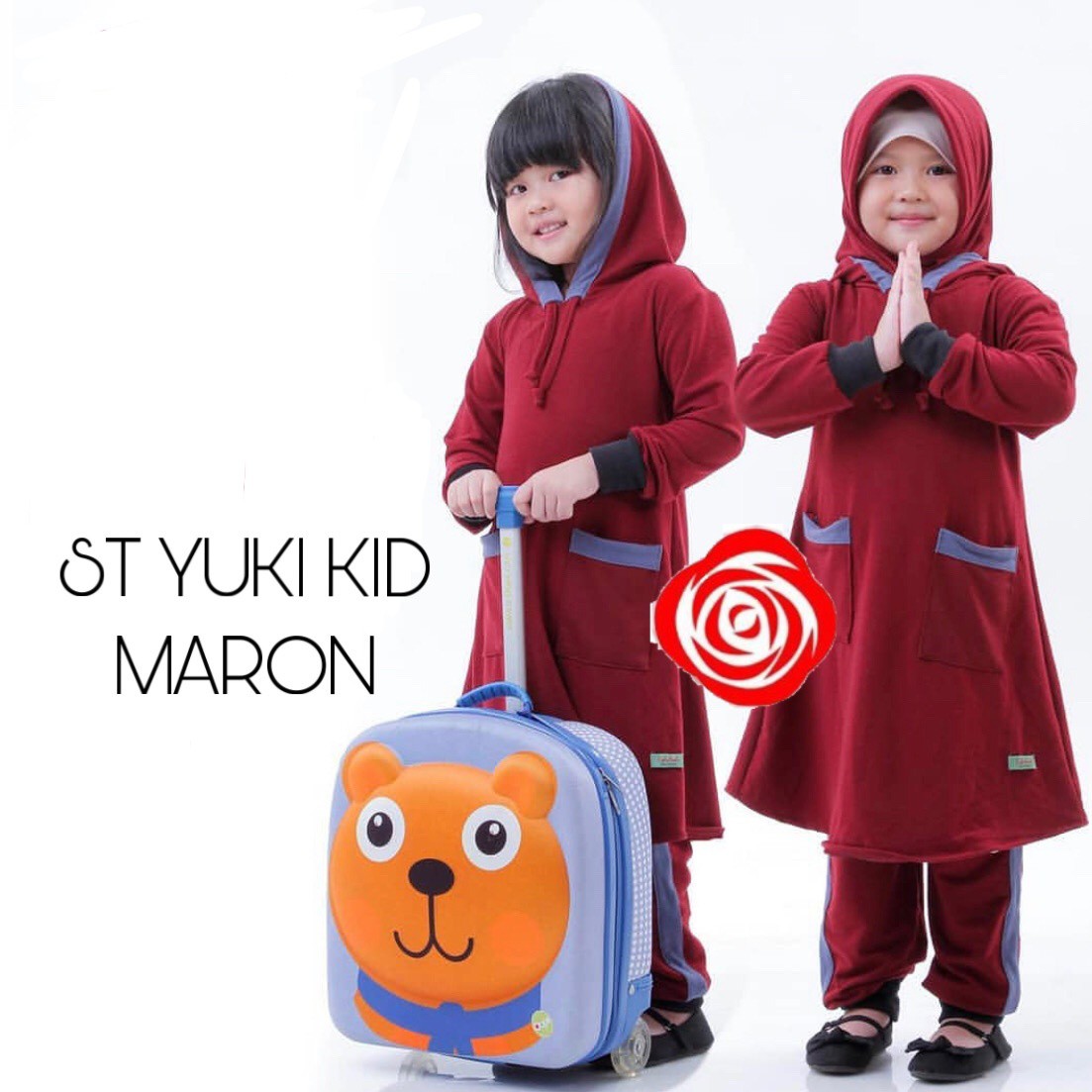 Yuki Kid Setelan Muslim Anak Perempuan Usia 5-7 Tahun 2