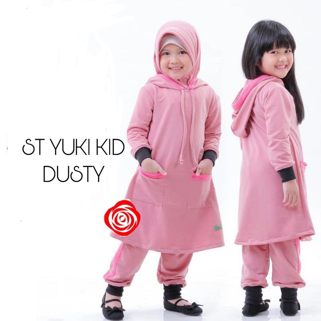 Yuki Kid Setelan Muslim Anak Perempuan Usia 5-7 Tahun 4