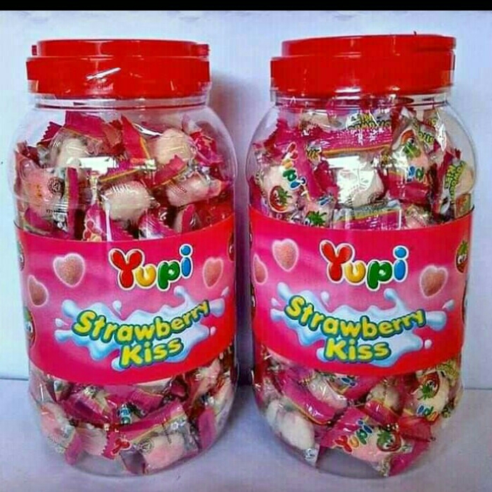 Yupi Toples Strawberry Kiss 300 Gr 2