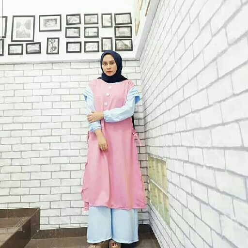 ZAHINA DRES 2in1 DUSTY