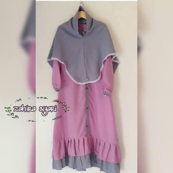 Zahira Gamis Syari Anak perempuan Umur 6tahun