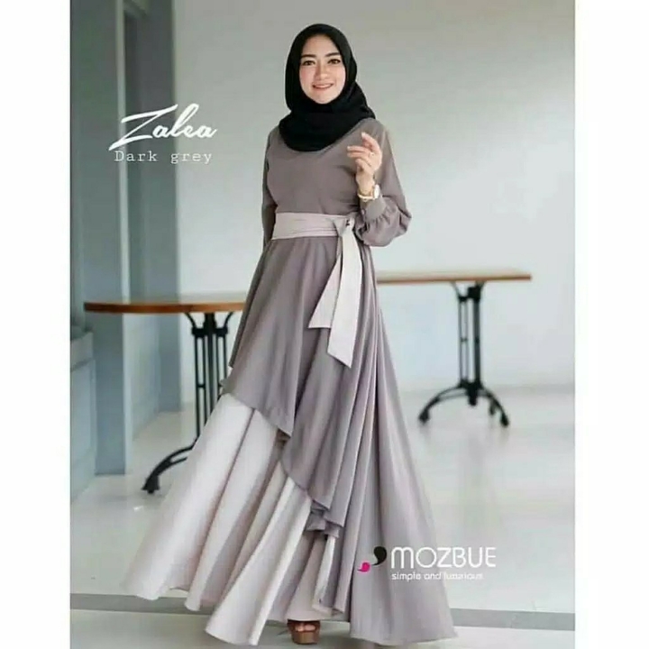 Zalea Maxi  Dress Muslim  Baju Gamis Wanita