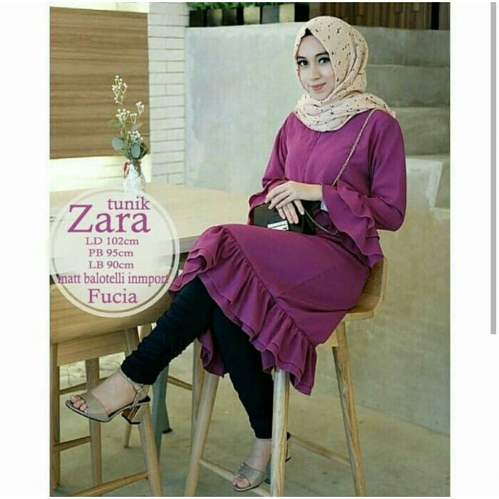 Zara Tunik Purple