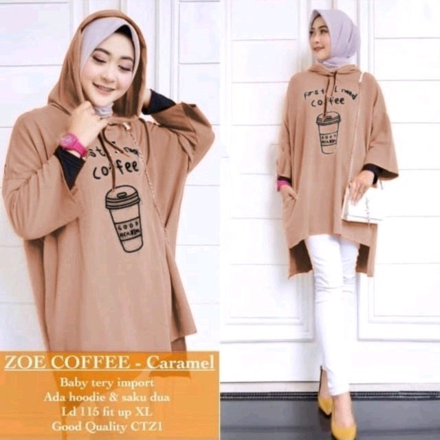 Zoe Coffee Blouse Coksu