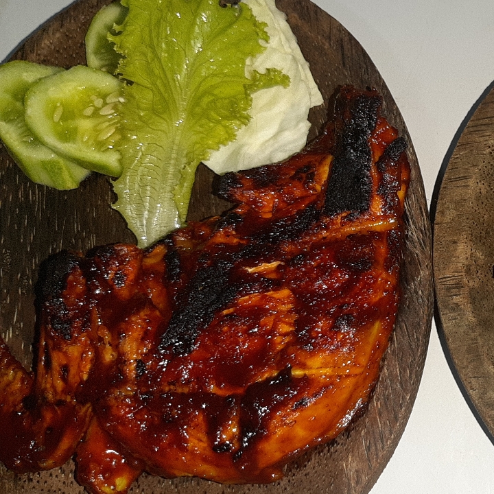 ayam bakar potong tanpa nasi