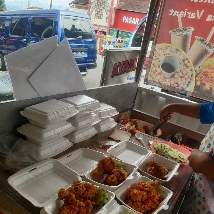 ayam geprek  pedas manis dan kfc 2