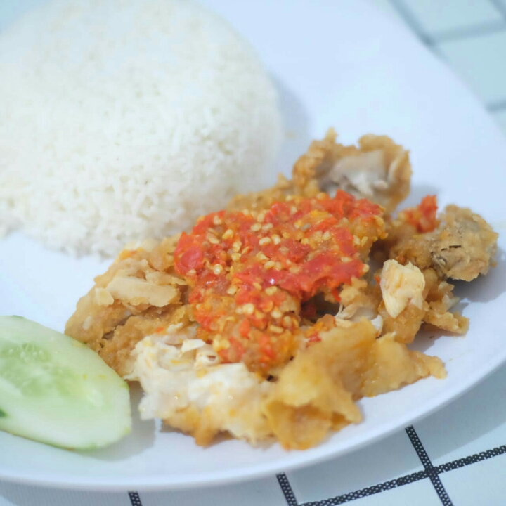 ayam geprek tanpa nasi