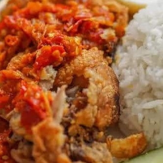 ayam geprek ukuran sedang