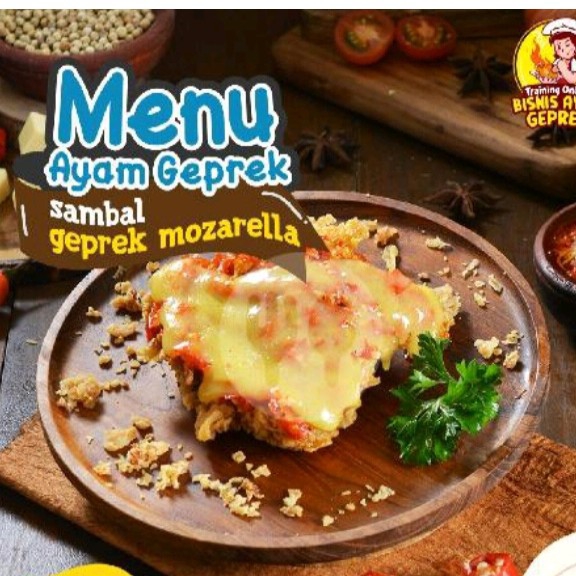 ayam geprek mozarella