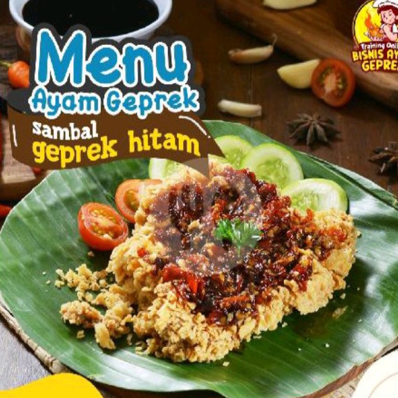 ayam geprek sambel hitam