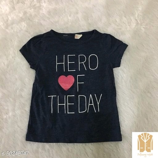 baju anak perempuan atasan motif hero-Black
