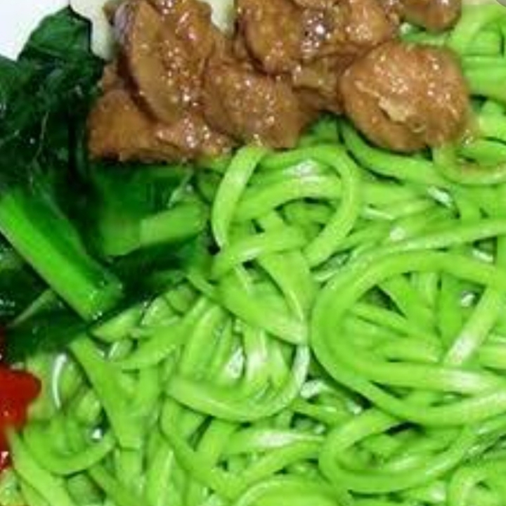 bakmie bayam bakso ayam pangsit