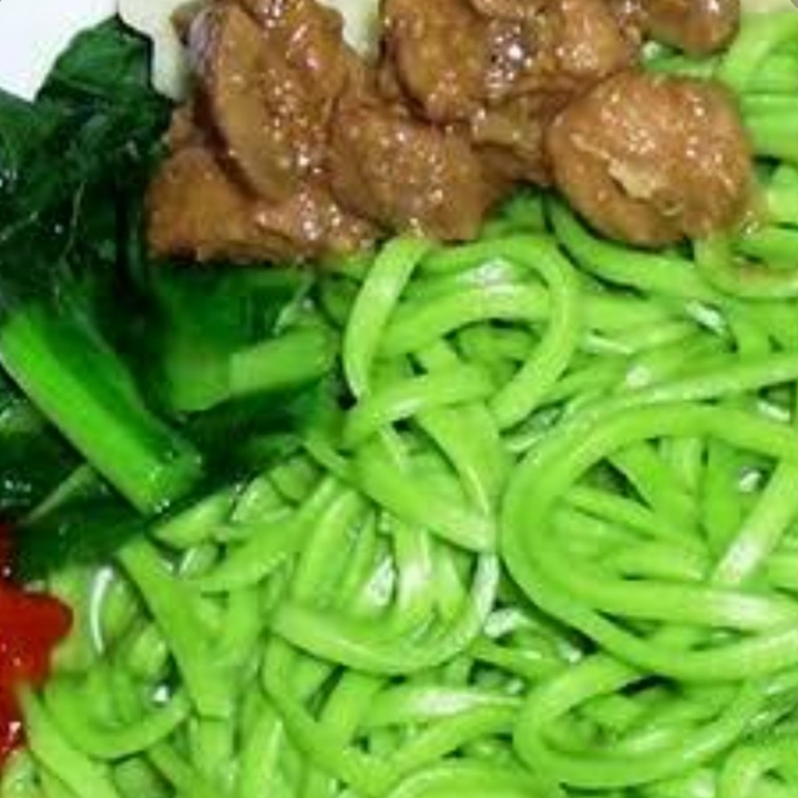 bakmie bayam bakso sapi