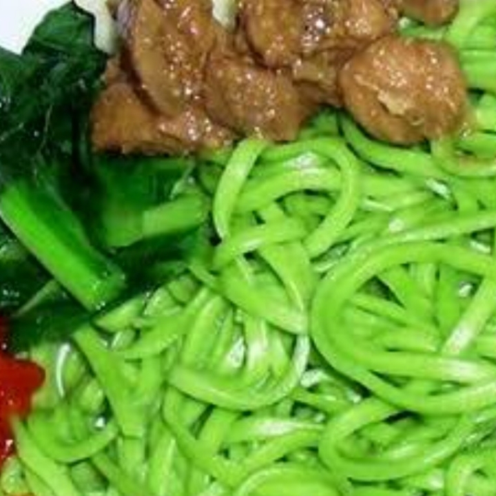 bakmie bayam bakso sapi pangsit