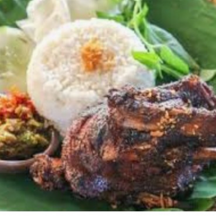 bebek panggang  nasi