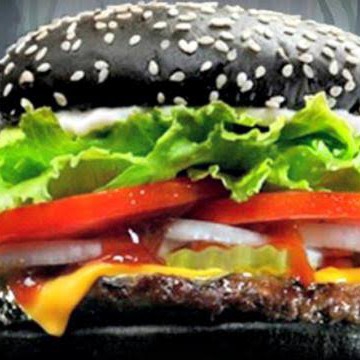 black burger sosis