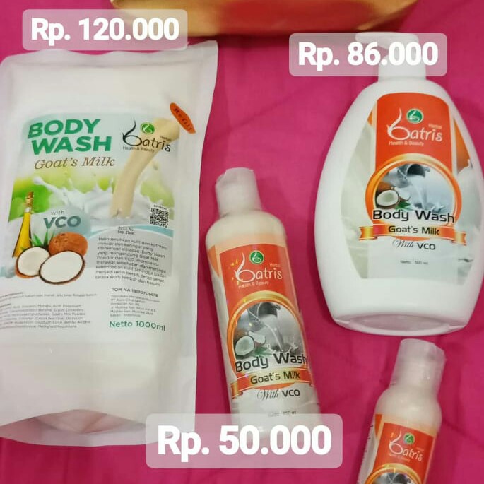 body wash Goat Milk Batrisyia