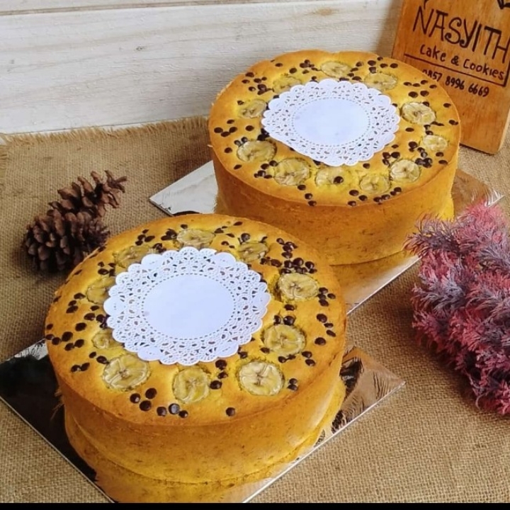 bolu pisang ukuran 22