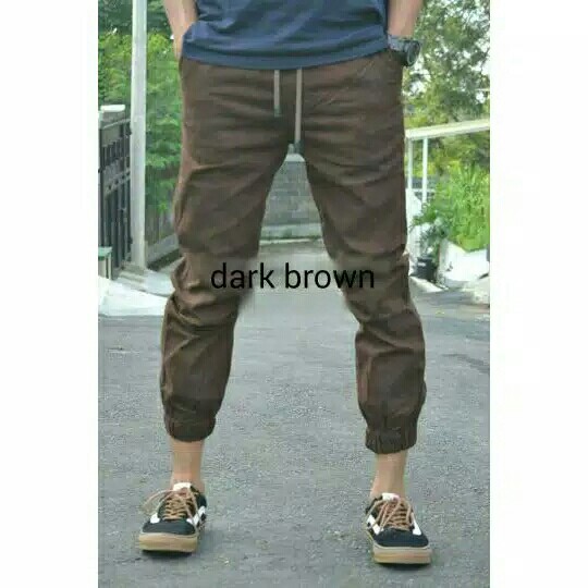 celana jogger polos pria  ada 4 warna pilihan silahkan di geser foto 5