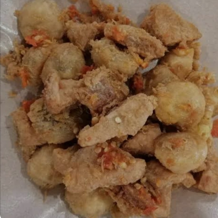 ciLok goreng kremes campur  3