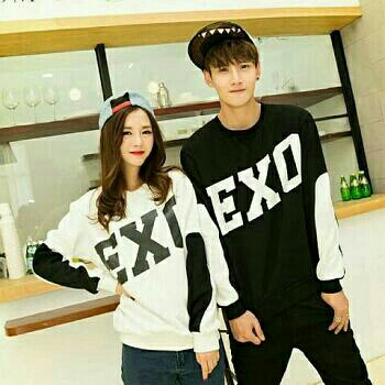 couple exo panjang hitam