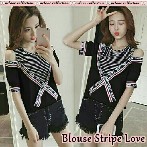 fs Blouse stripe love 