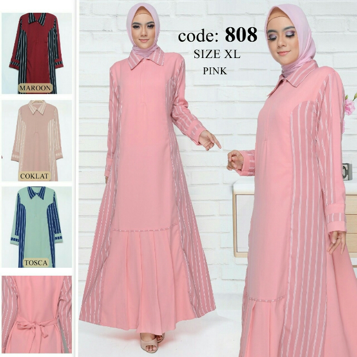 gamis busui kancing buka