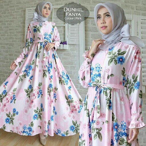 gamis dunhill fanya pink tk