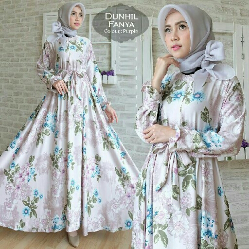 gamis dunhill fanya purple tk