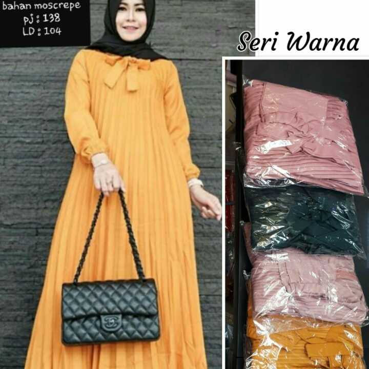 gamis plisket