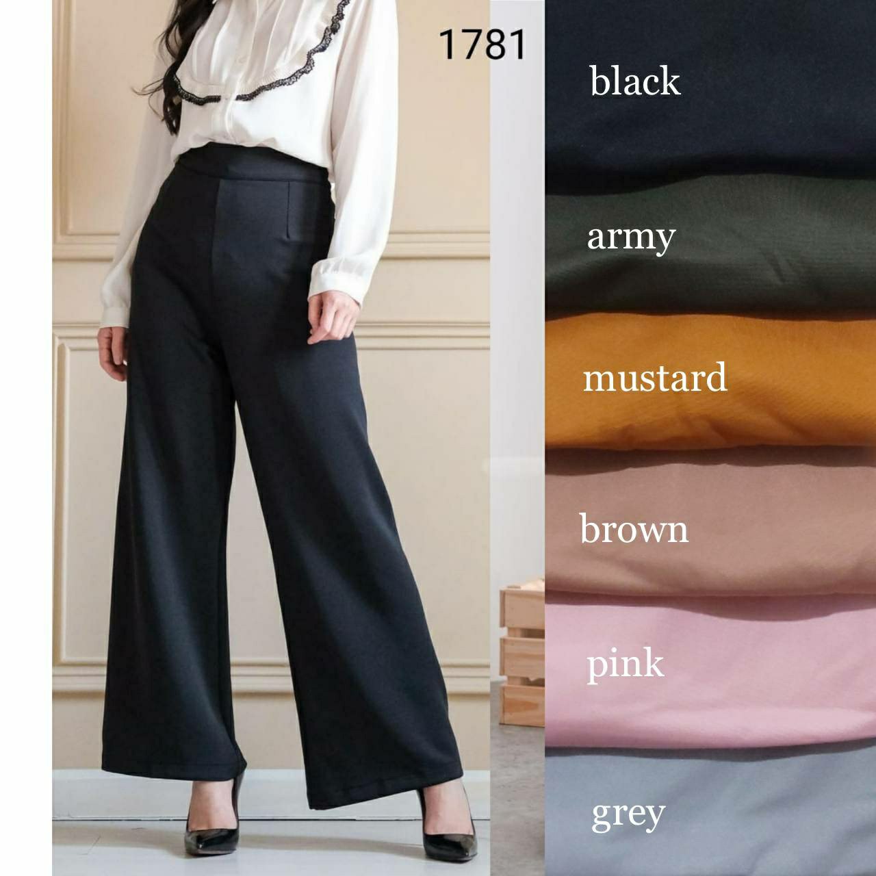 hv 1781 kulot zara  bhn wedges ld 68-94 pj 100