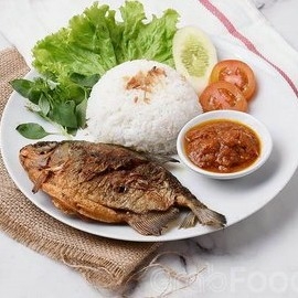 ikan bawal tambah Nasi