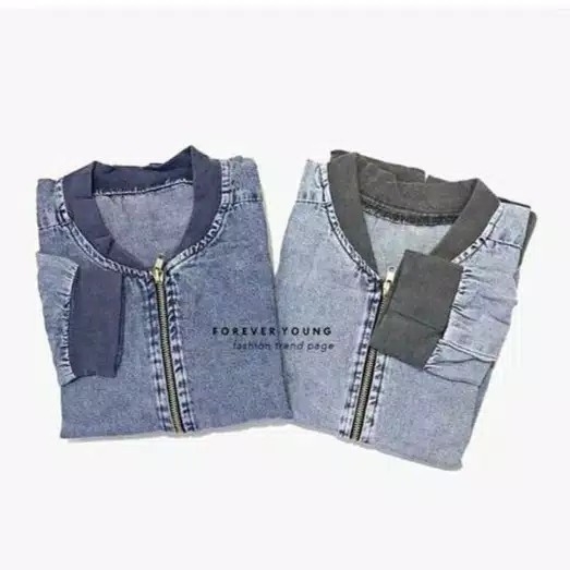 jaket bomber jeans ZASKIA fit to XL LD 100 2