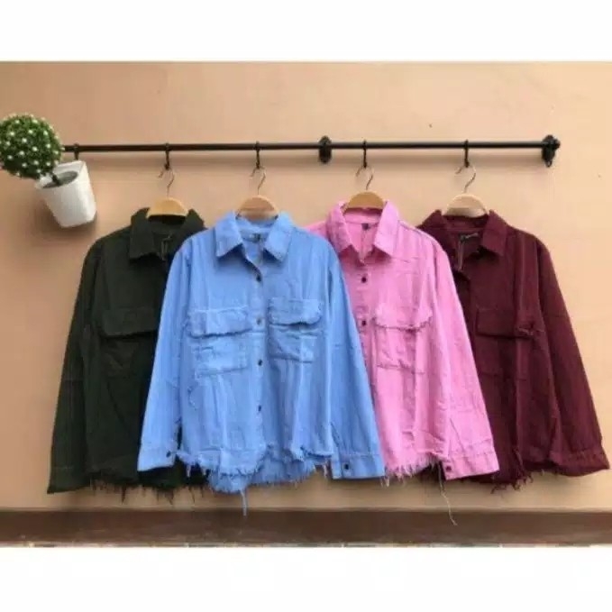 jaket jeans fringe loose rawis ORIGINAL 2