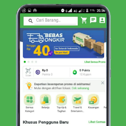 jasa deasain Apk Jagel dengan tampilan Tokopedia