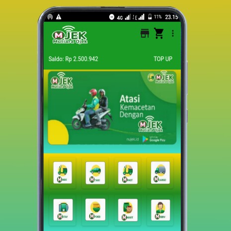 jasa deasain Apk Jagel ojek Online Tampilan Full Html Elegan