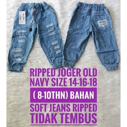 jogger ripped size 141618