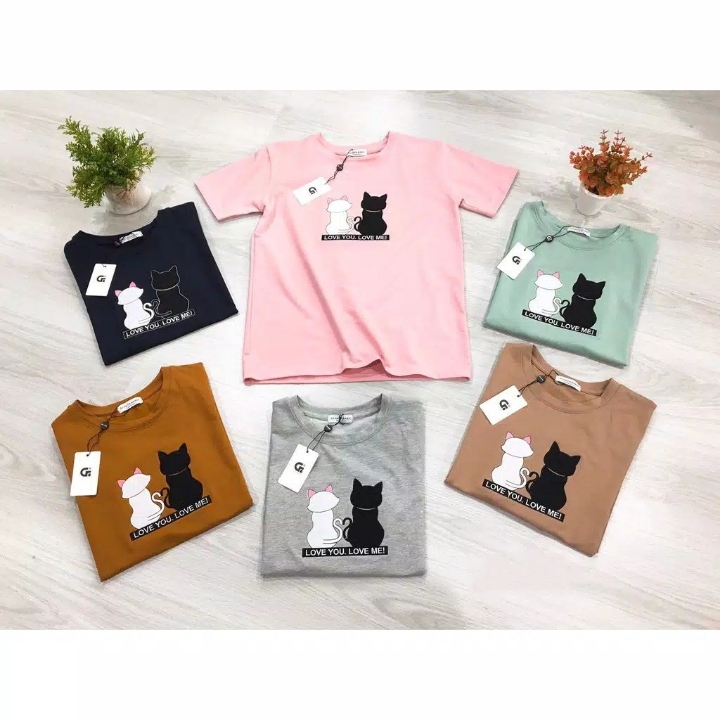 kaos wanita love you love me 2