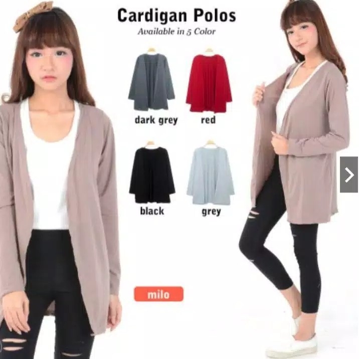 kardigan wanita kekinian polos 2