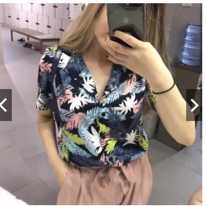 kemeja wanita pastel