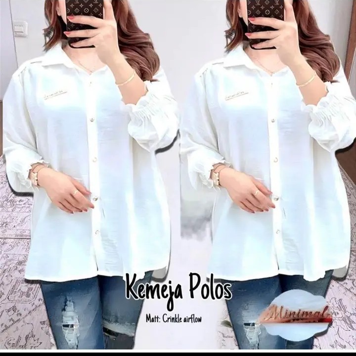 kemeja wanita polosan 2