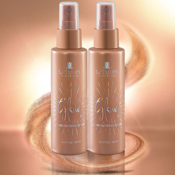 latulip glow shimmering spray