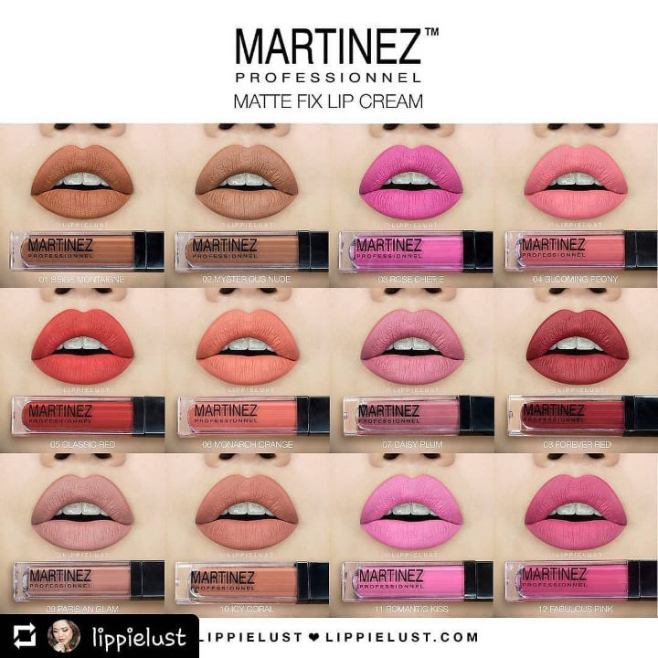martinez matte fix lip cream