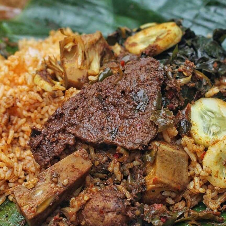 nasi padang rendang