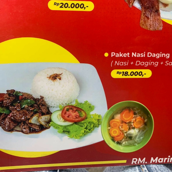 paket nasi daging