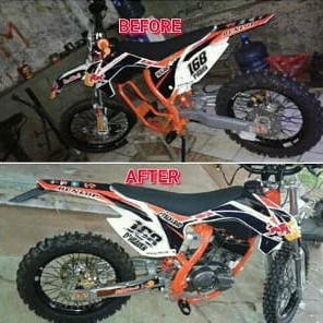 paket rangka ktm85 plus body kaki2 thailand pnp semua mesin motor