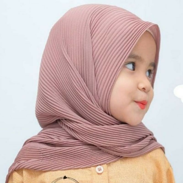 pashmina plisket anak usia 3-9 tahun panjang 150 cm 2